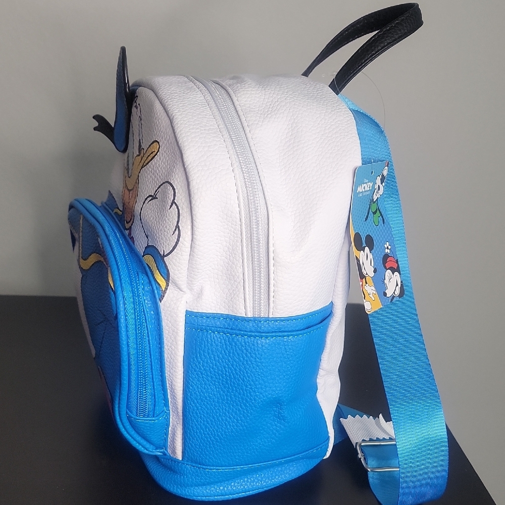 Disney Donald Duck Kids Backpack - Blue and White - Picture 2 of 6